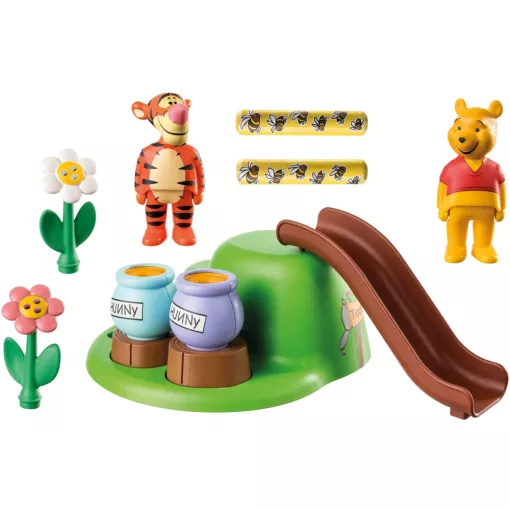 Playmobil 71317 1.2.3 Disney Micimackó és Tigris méhecskés kertje