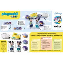 Playmobil 71320 1.2.3 Disney Mickey és Minnie felhőrepülővel