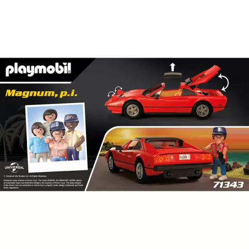 Playmobil 71343 Magnum, Ferrari 308 GTS Quattrovalvole autó