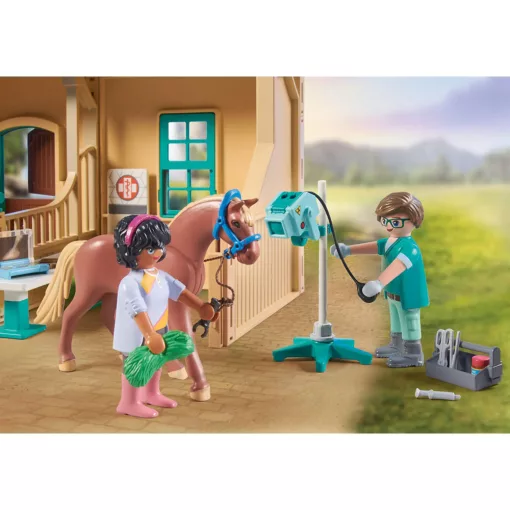 Playmobil 71352 Horses of Waterfall - Állatorvosi rendelő lóterapeutával (csomagolássérült)