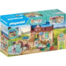 Playmobil 71352 Horses of Waterfall - Állatorvosi rendelő lóterapeutával