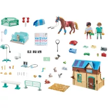 Playmobil 71352 Horses of Waterfall - Állatorvosi rendelő lóterapeutával