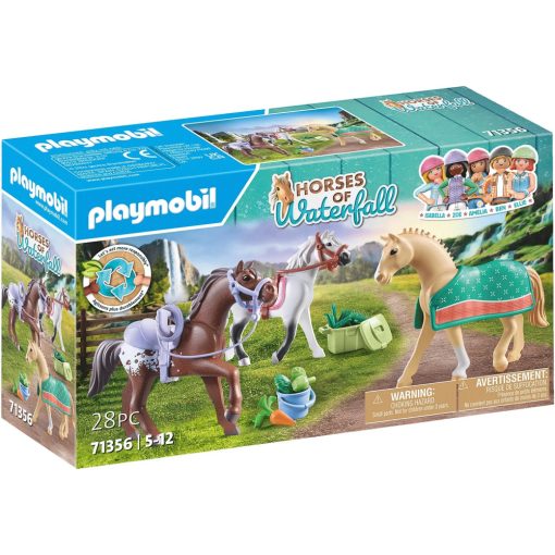 Playmobil 71356 Horses of Waterfall - Morgan, Quarter és Shagya lovak
