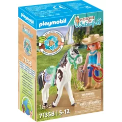   Playmobil 71358 Horses of Waterfall - Ellie és Sawdust western lovasgyakorlatai