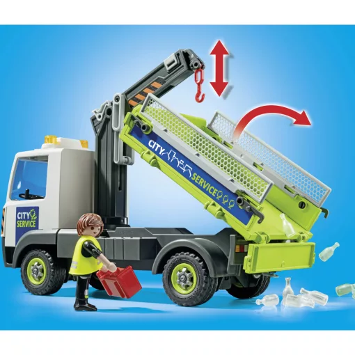 Playmobil 71431 Üveghulladék gyűjtő kukásautó