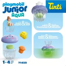 Playmobil 71439 Junior Aqua Tinti - Színes medúza család fürdőjáték