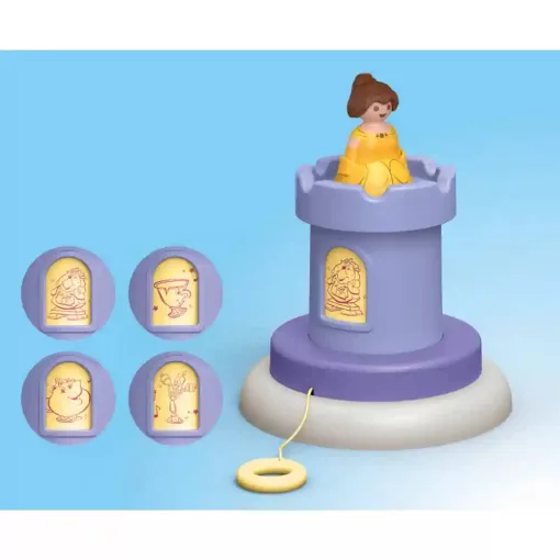 Playmobil 71458 Junior Disney A Szépség és a Szörnyeteg: Belle játéktornya hanggal