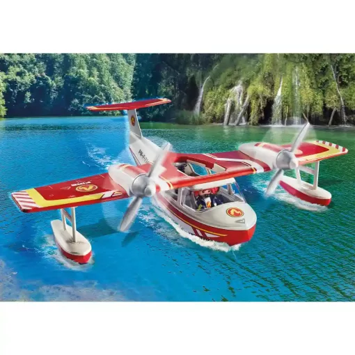 Playmobil 71463 Tűzoltórepülő oltófunkcióval