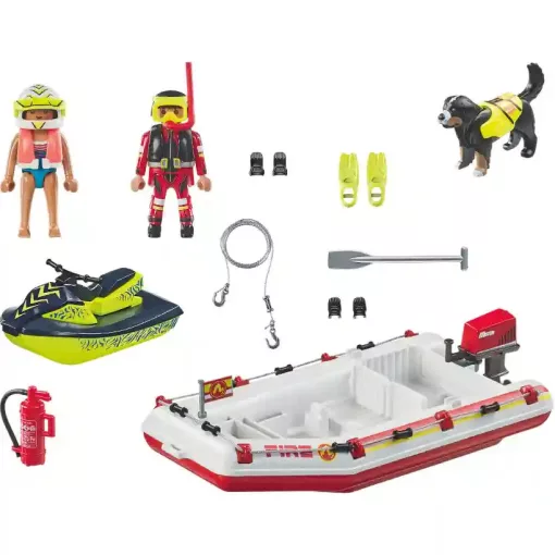 Playmobil 71464 Tűzoltócsónak jet-skivel