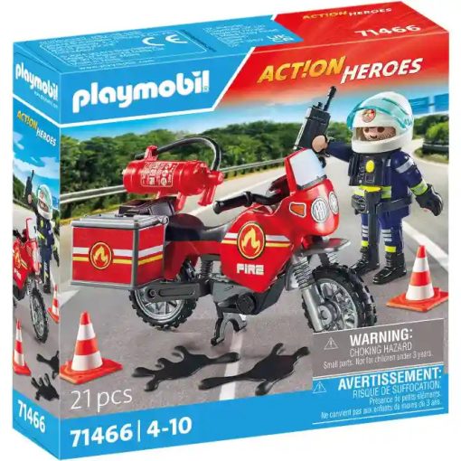 Playmobil 71466 Motoros tűzoltó bevetésen