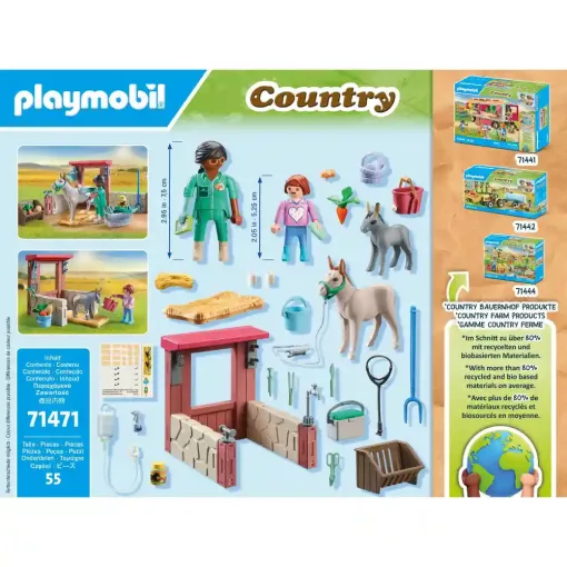 Playmobil 71471 Állatorvos szamarakkal a farmon
