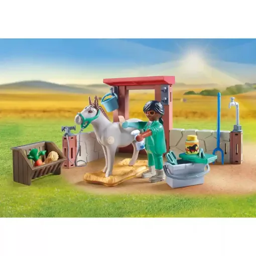 Playmobil 71471 Állatorvos szamarakkal a farmon