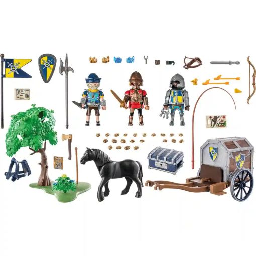 Playmobil 71484 Novelmore - Kincsszállító lovaskocsi kirablása