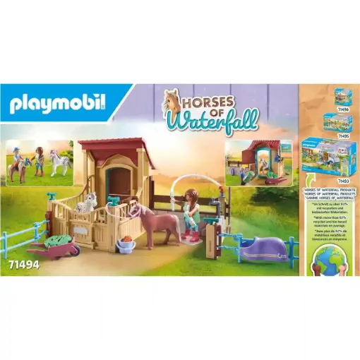 Playmobil 71494 Horses of Waterfall - Istálló lómosóval
