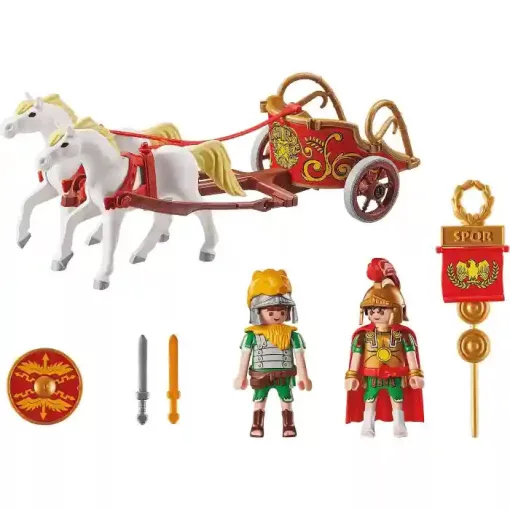 Playmobil 71543 Asterix és Obelix - Kétlovas római harci kocsi