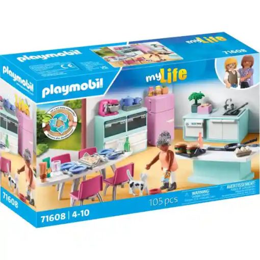 Playmobil 71608 Családi konyha étkezővel, babaház szoba