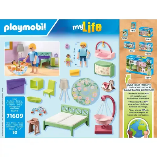 Playmobil 71609 Hálószoba babasarokkal, babaház szoba