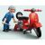   Playmobil 71620 '60-as évekbeli Vespa szervíz piros robogóval 