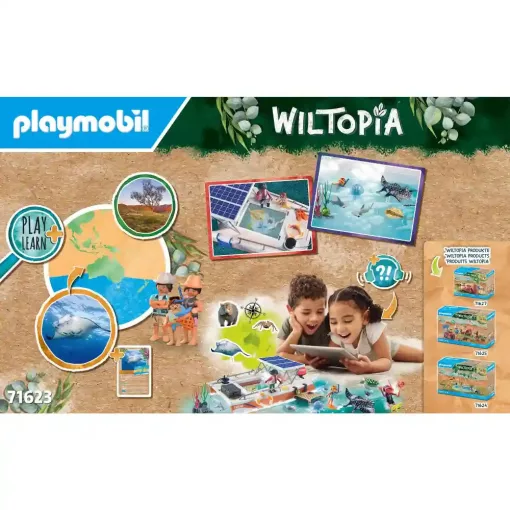Playmobil 71623 Wiltopia - Korallzátony platform, hajó tengeri állatokkal
