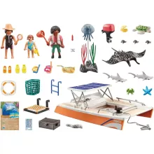 Playmobil 71623 Wiltopia - Korallzátony platform, hajó tengeri állatokkal