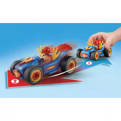 Playmobil 71632 Hátrahúzós versenyautó pankrátor figurával