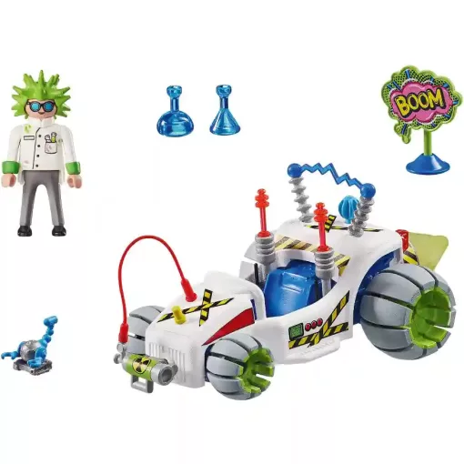 Playmobil 71633 Hátrahúzós versenyautó professzor figurával