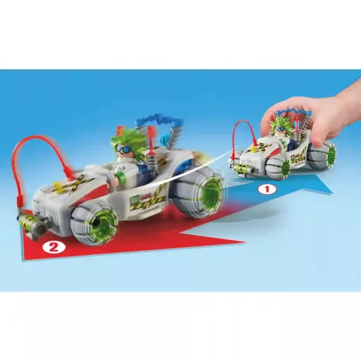 Playmobil 71633 Hátrahúzós versenyautó professzor figurával