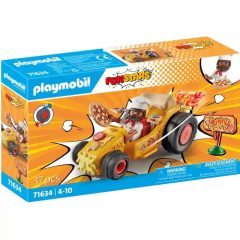   Playmobil 71634 Hátrahúzós versenyautó pizzafutár figurával