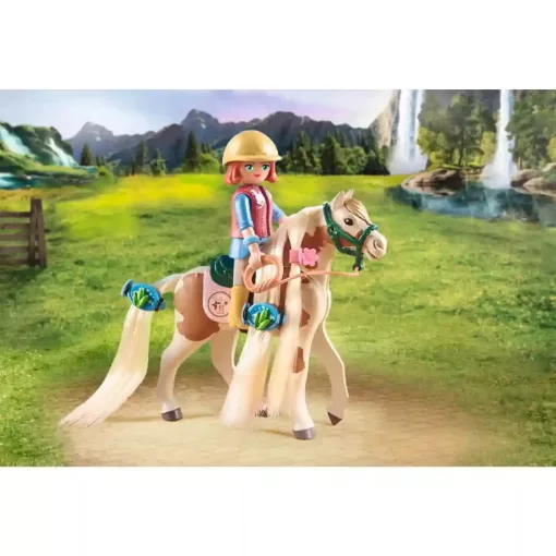 Playmobil 71639 Horses of Waterfall - Ellie és fésülhető Sawdust lova