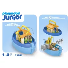 Playmobil 71681 Junior Hordozható Noé bárkája állatokkal