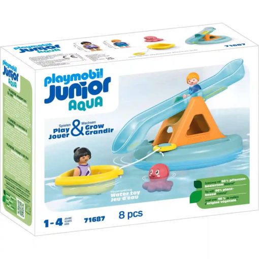 Playmobil 71687 Junior Aqua fürdőjáték vízicsúszdával