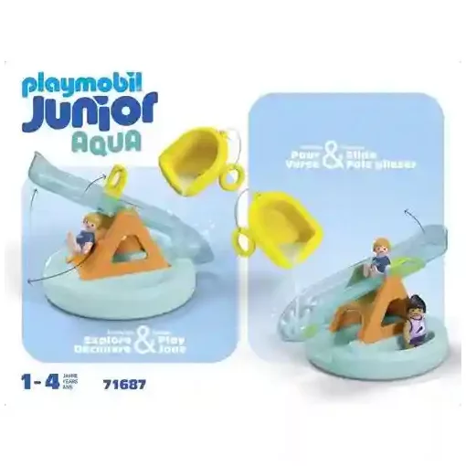 Playmobil 71687 Junior Aqua fürdőjáték vízicsúszdával