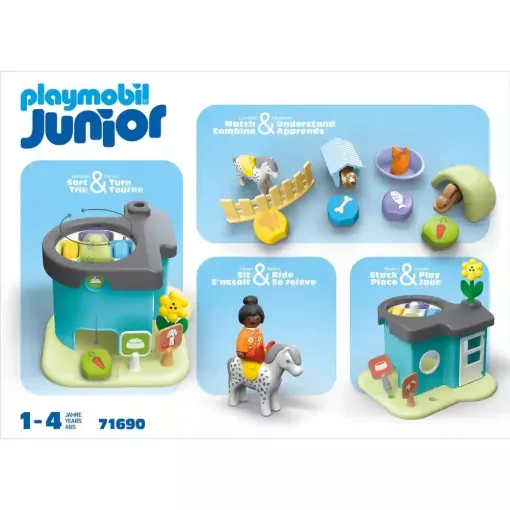 Playmobil 71690 Junior Állathotel takarmány adagolóval