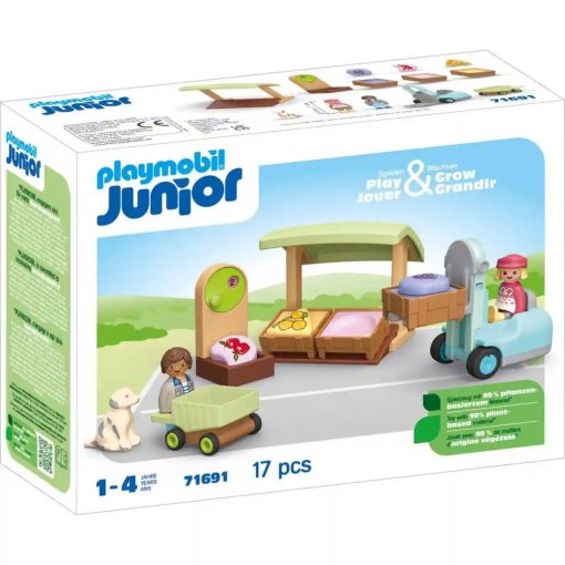 Playmobil 71691 Junior Biopiaci stand targoncával