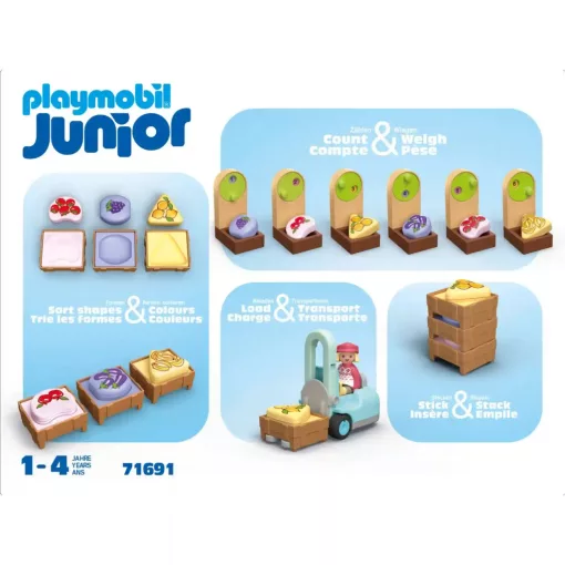 Playmobil 71691 Junior Biopiaci stand targoncával