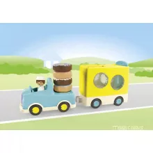 Playmobil 71702 Junior Fánkos autó rakodó és formaválogató funkcióval