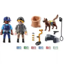 Playmobil 71731 Nyomkövetés rendőrkutyával