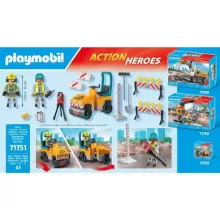 Playmobil 71751 Útépítés úthengerrel
