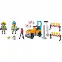 Playmobil 71751 Útépítés úthengerrel