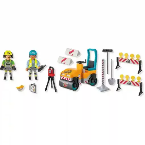 Playmobil 71751 Útépítés úthengerrel