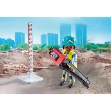 Playmobil 71751 Útépítés úthengerrel