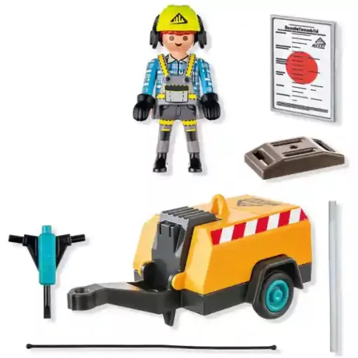 Playmobil 71752 Építőmunkás légkalapáccsal