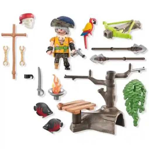 Playmobil 71795 Kalóz szigonyvetővel és piranhákkal