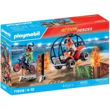 Playmobil 71808 Stuntshow - Motoros és quados kaszkadőrök
