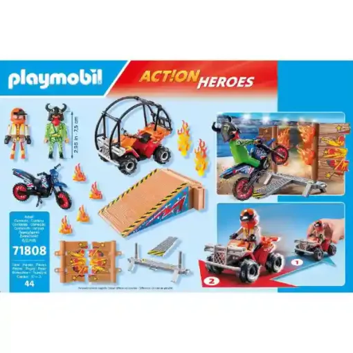 Playmobil 71808 Stuntshow - Motoros és quados kaszkadőrök