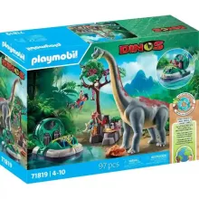 Playmobil 71819 Brachiosaurus dino légpárnás hajóval