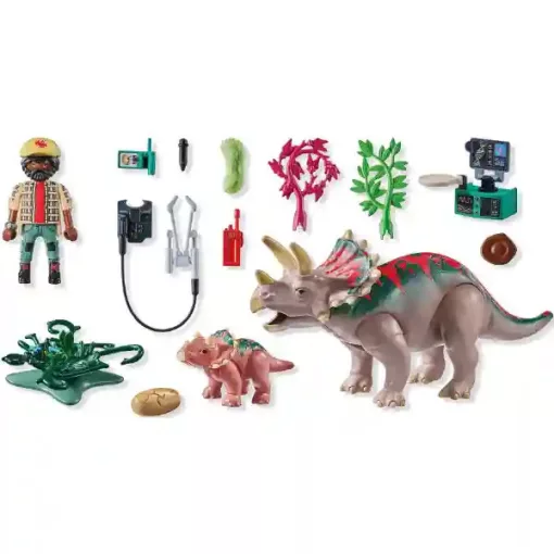 Playmobil 71821 Triceratops dino kicsinyével