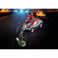 Playmobil 71832 Heroes - Szuperhősök összecsapása rakétakilövő autóval