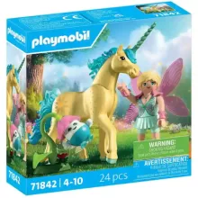 Playmobil 71842 Napfényvirág, a csillogó unikornis és tündér barátja