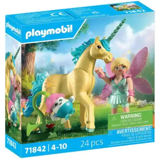 Playmobil 71842 Napfényvirág, a csillogó unikornis és tündér barátja